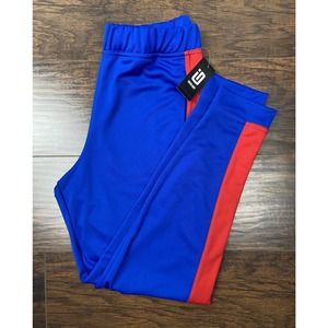 ID Ideology Men's Size Small Knit Joggers 2-Pocket Blue & Red NEW